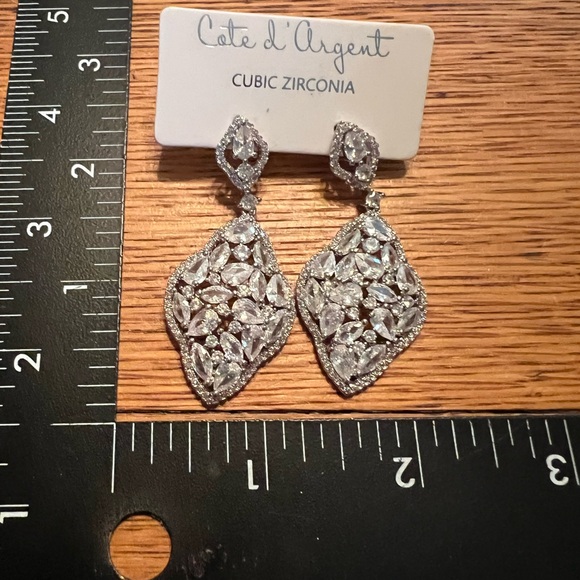 Cate d’ Argent Zirconia Earrings - Picture 4 of 4